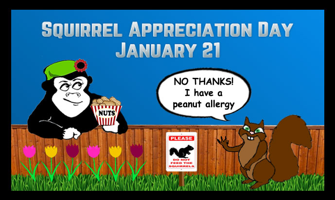 Guerrilla Garden Squirrel Appreciation Day